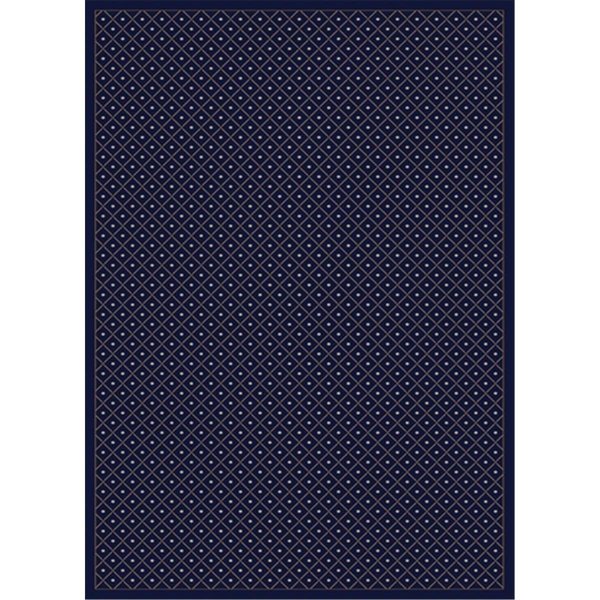 Radici Usa Inc Radici 782-1310-NAVY Como Rectangular Navy Blue Traditional Italy Area Rug; 3 ft. 3 in. W x 4 ft. 11 in. H 782/1310/NAVY